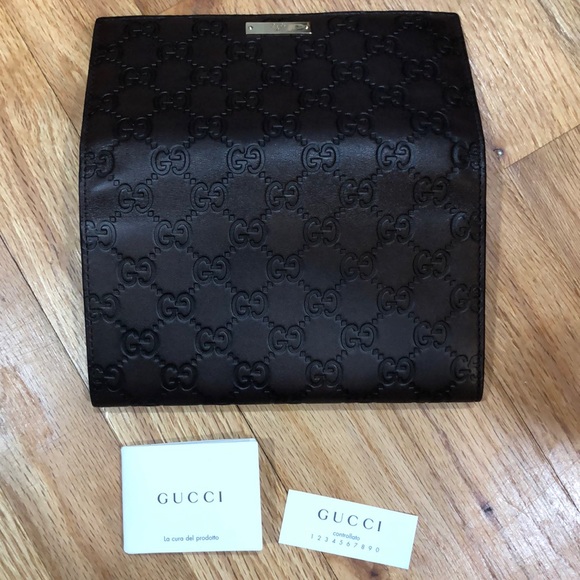 Long dark brown guccisima wallet continental - Picture 4 of 11